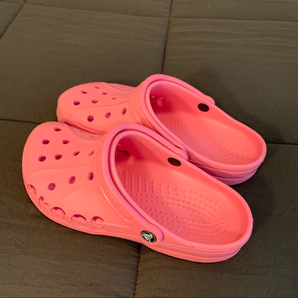 Hot pink crocs